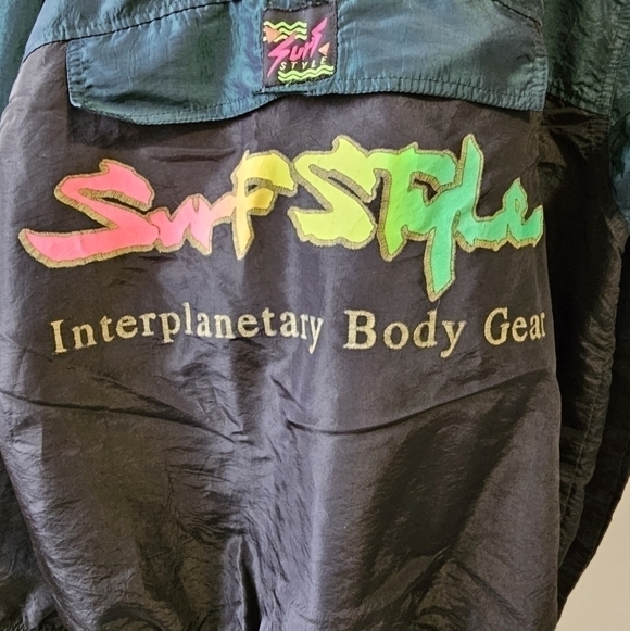 Vintage Retro 90's Y2K Surf Style Windbreaker Jacket OSFA - Picture 5 of 10
